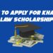 Khattar law scholarship