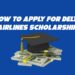 How to apply for delta airlines scholarship